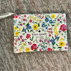 Kate spade floral makeup bag